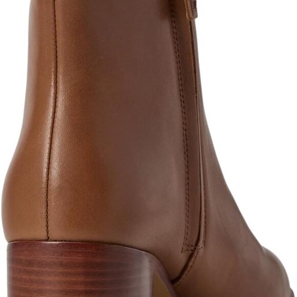 ralph lauren Cassie Burnished Brown Leather Bootie - Picture 6 of 12